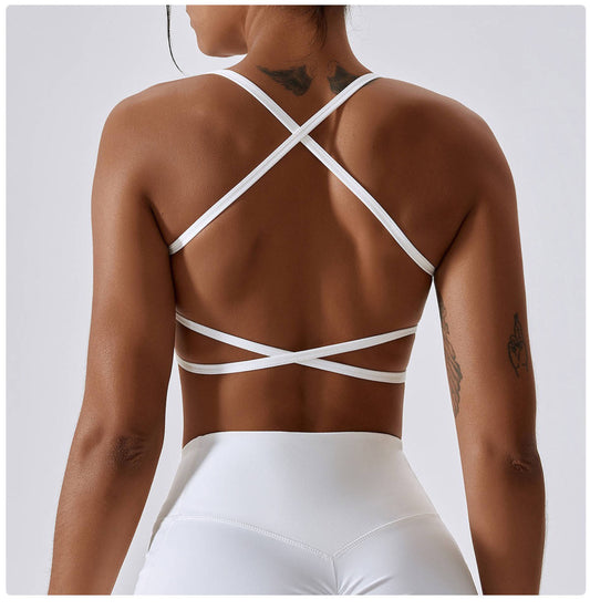 Elite Sports Bra - White