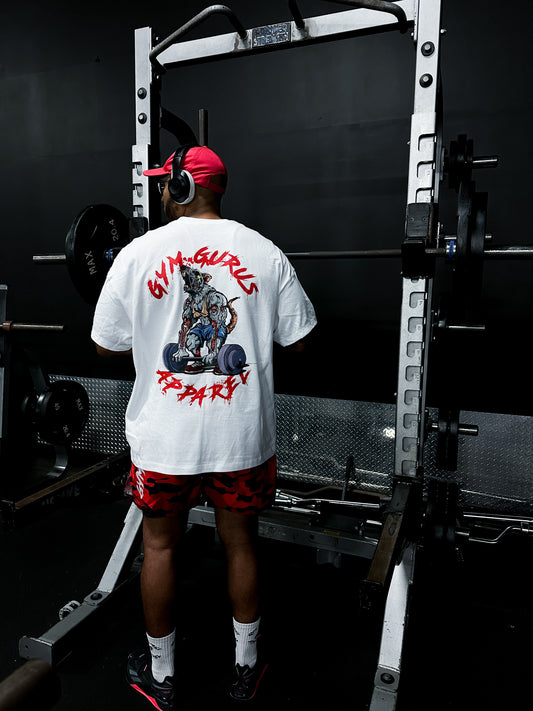 Oversized Gym Rat Tee - White