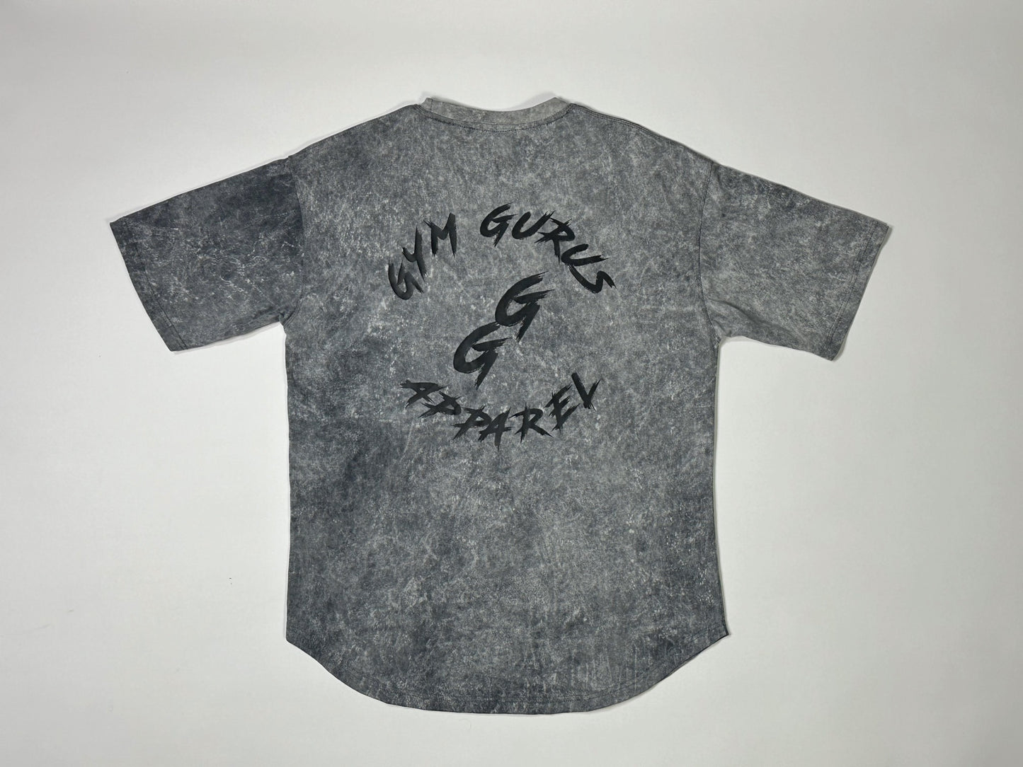 Men’s Grey Acid Wash Oversized Tee