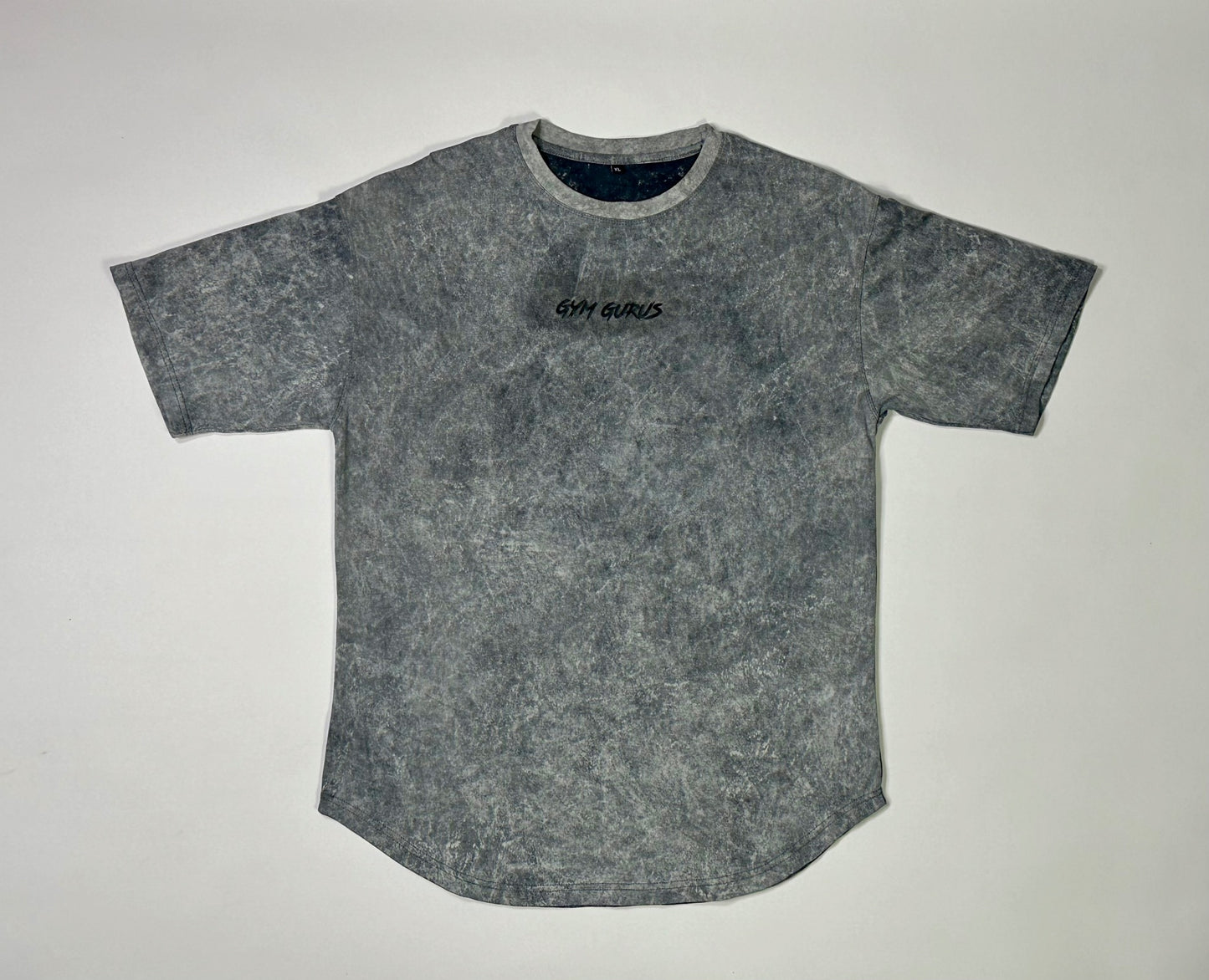 Men’s Grey Acid Wash Oversized Tee
