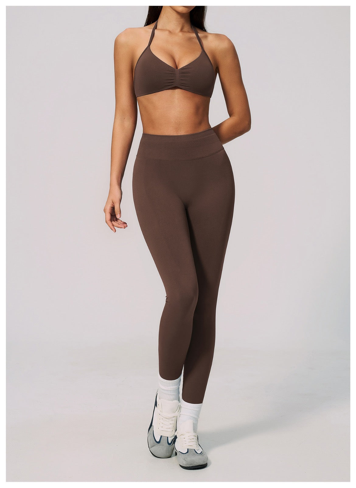CHOCOLATE BROWN CONTOUR LEGGINGS