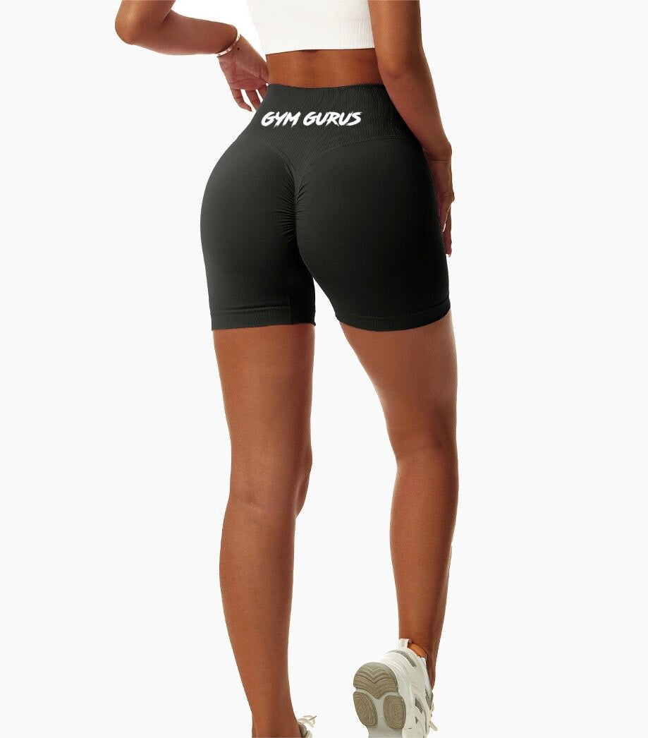 Amplify Seamless Scrunch Shorts - Black