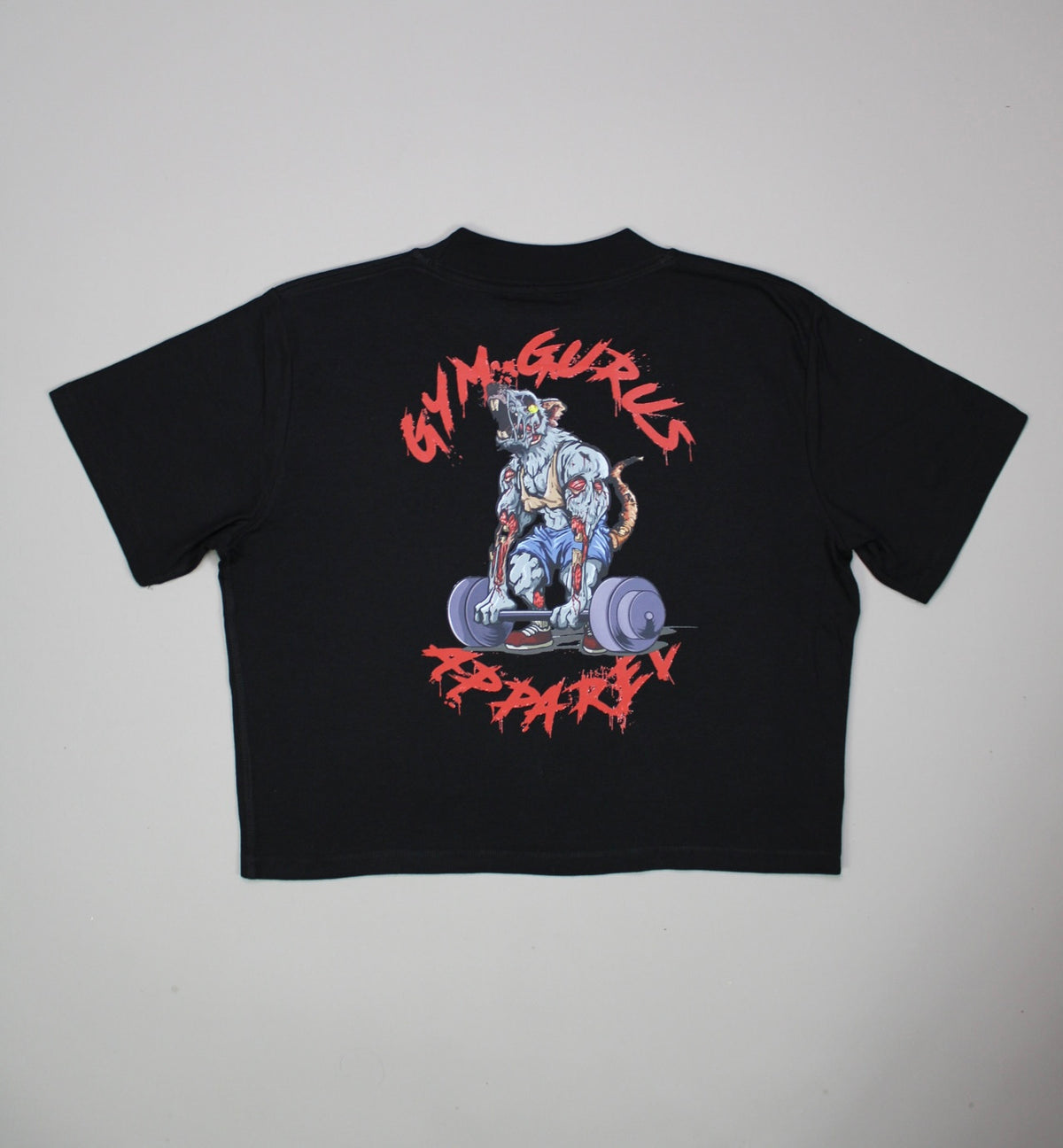 Gym Rat Oversized Crop Tee