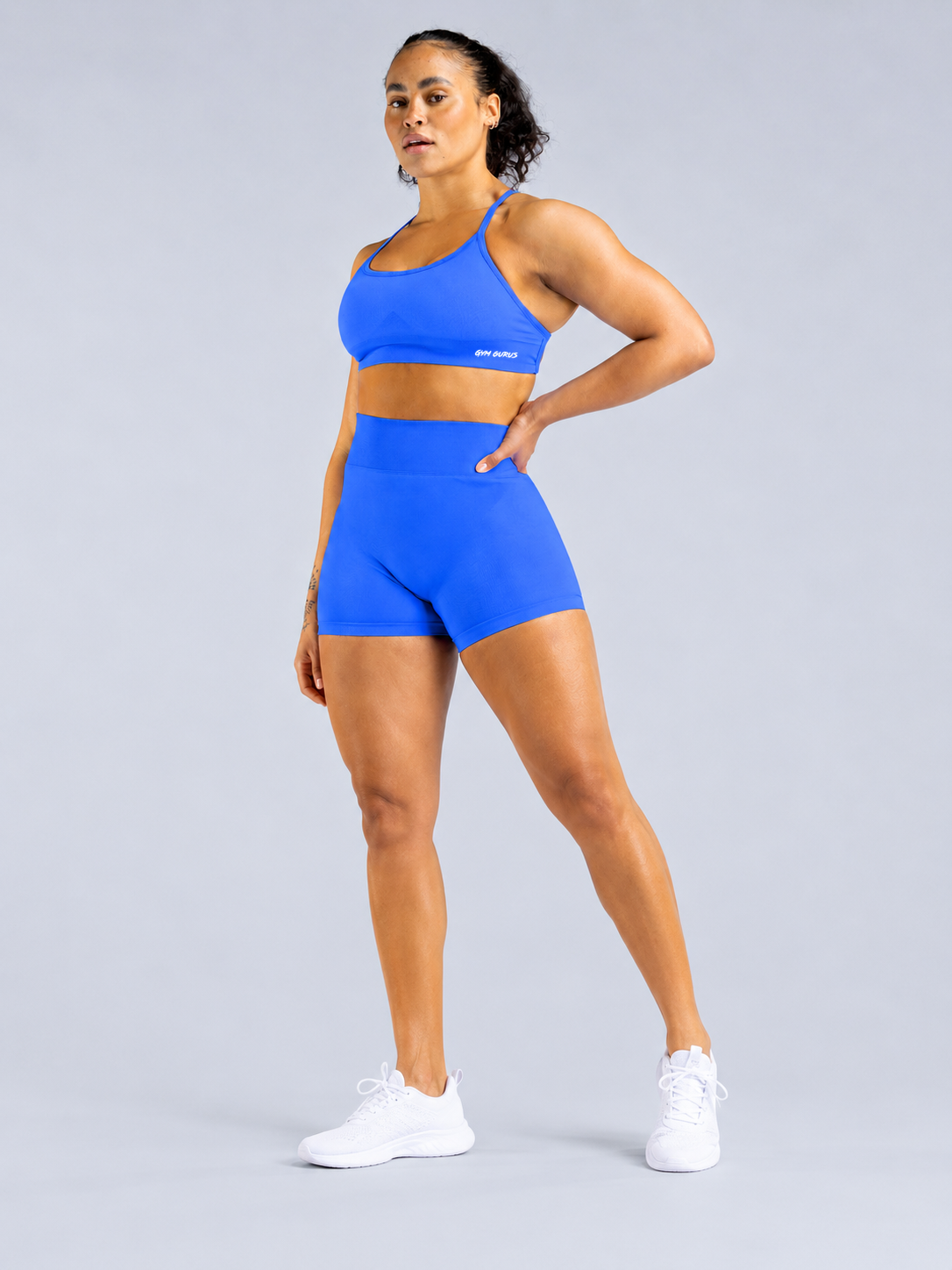 Seamless Power Shorts - Sapphire Blue