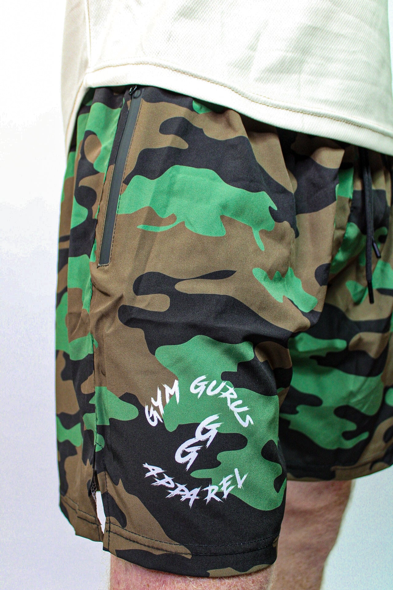 Combat Trainer Shorts – Green Camo