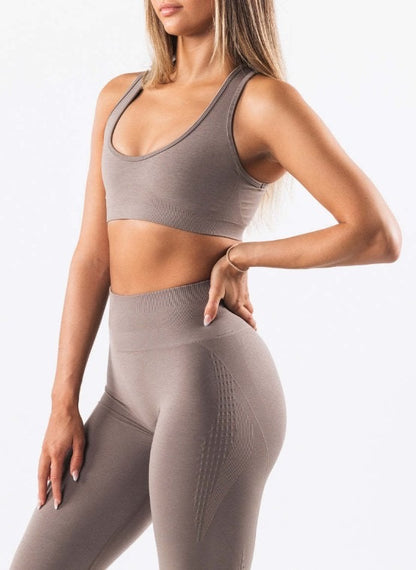 Women’s-Leggings-Brown-Seamless