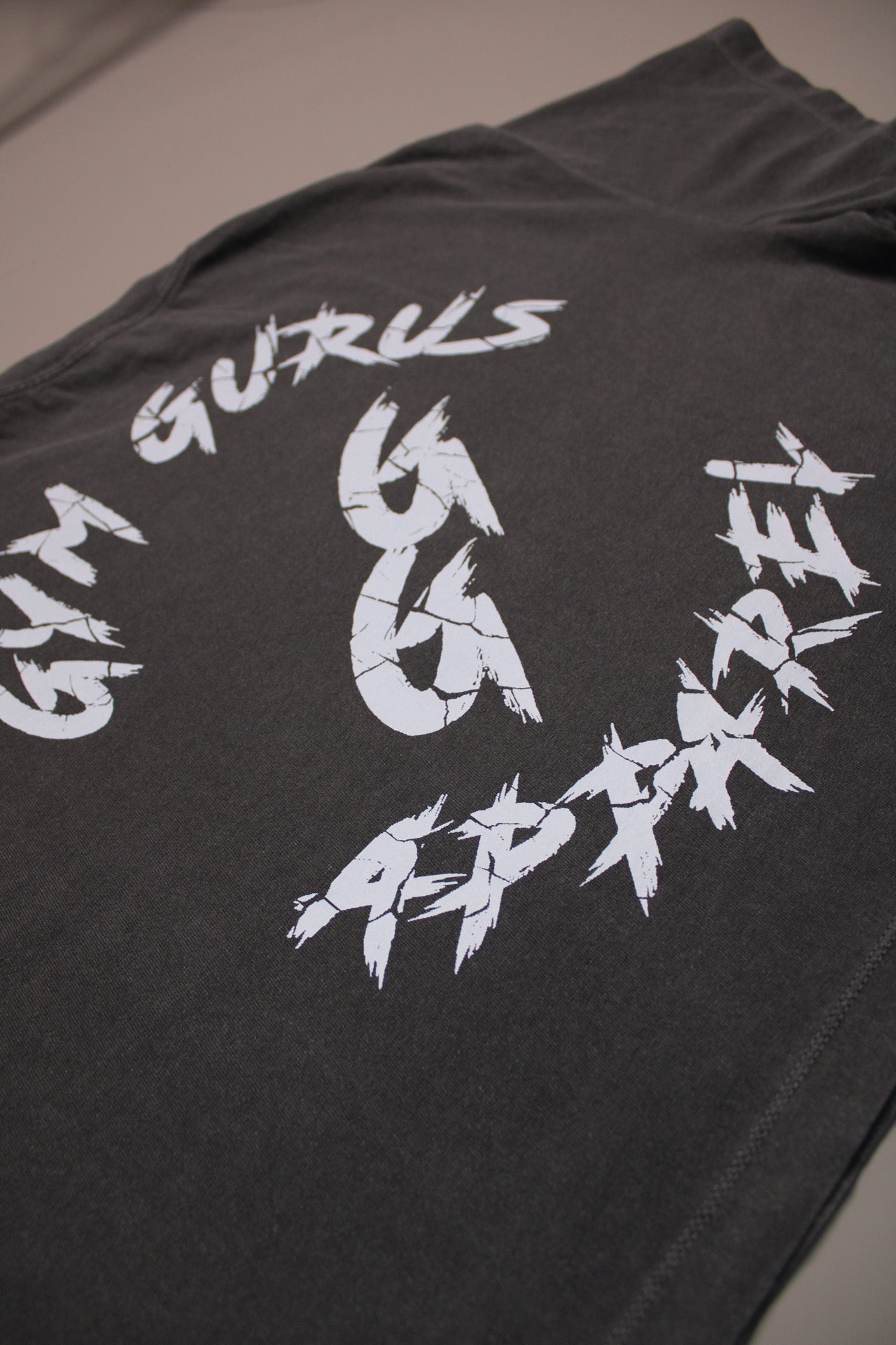 Breaking Through Barriers Guru Crop Tee - Stonewashed Grey | Gym Gurus Apparel