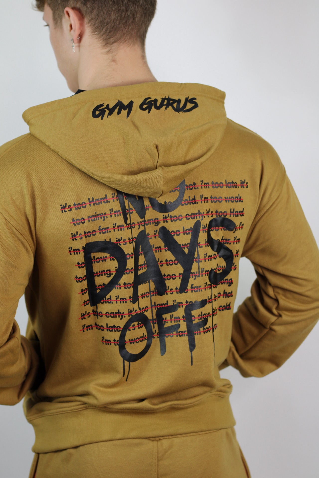 No Days Off Hoodie - Gold Dust