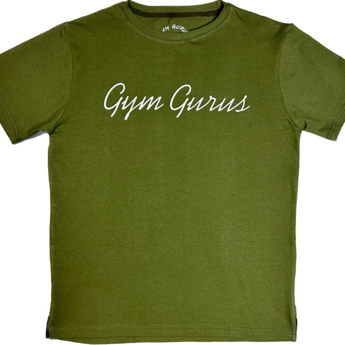 Olive Green Cursive Guru Tee