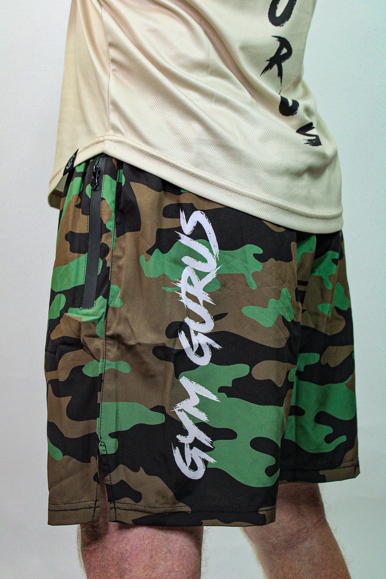 Combat Trainer Shorts – Green Camo