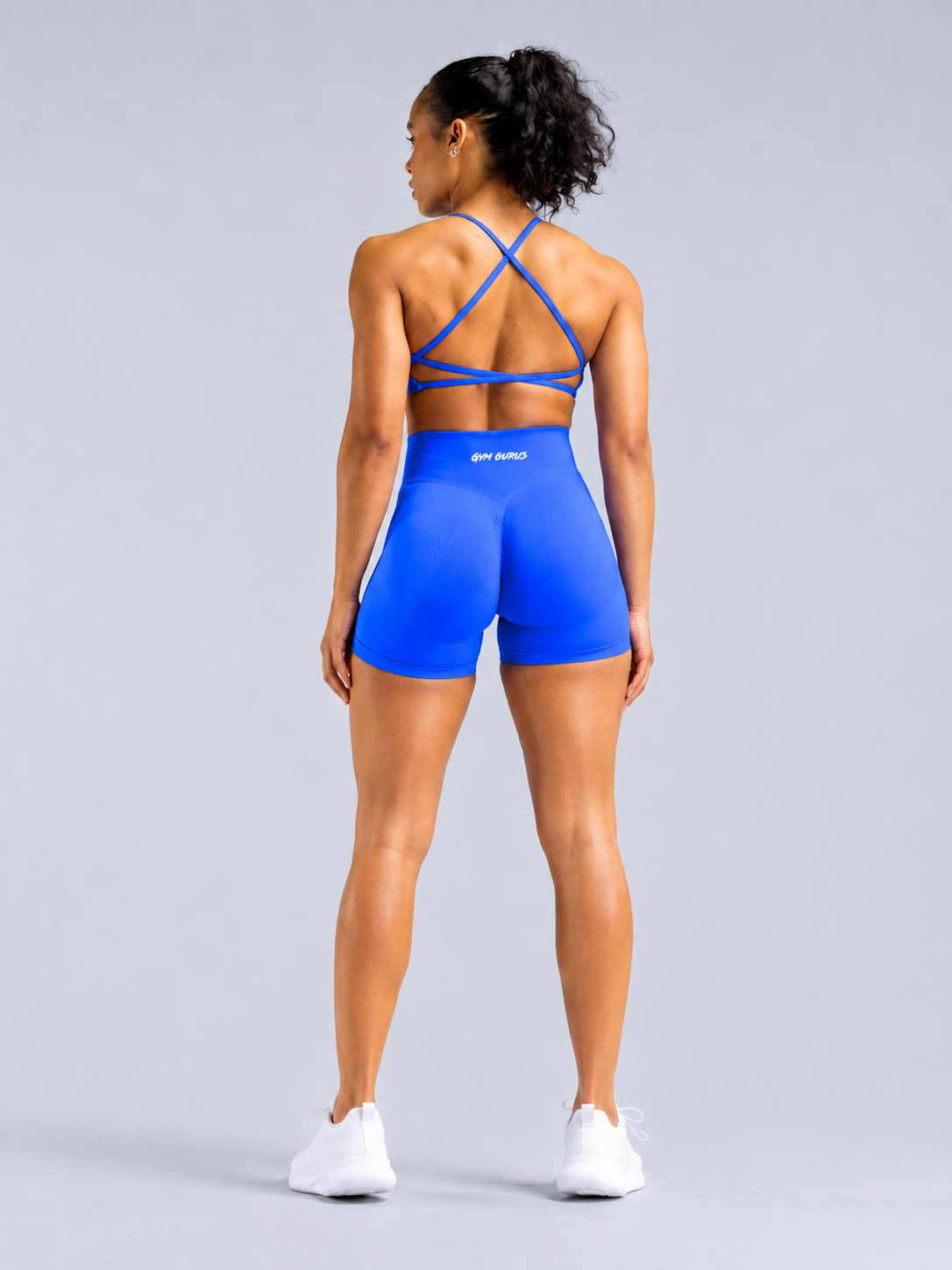Seamless Power Shorts - Sapphire Blue