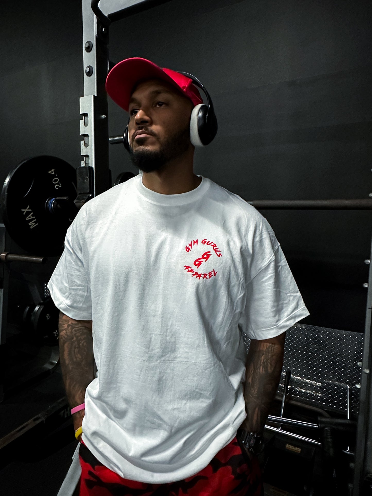 Oversized Gym Rat Tee - White