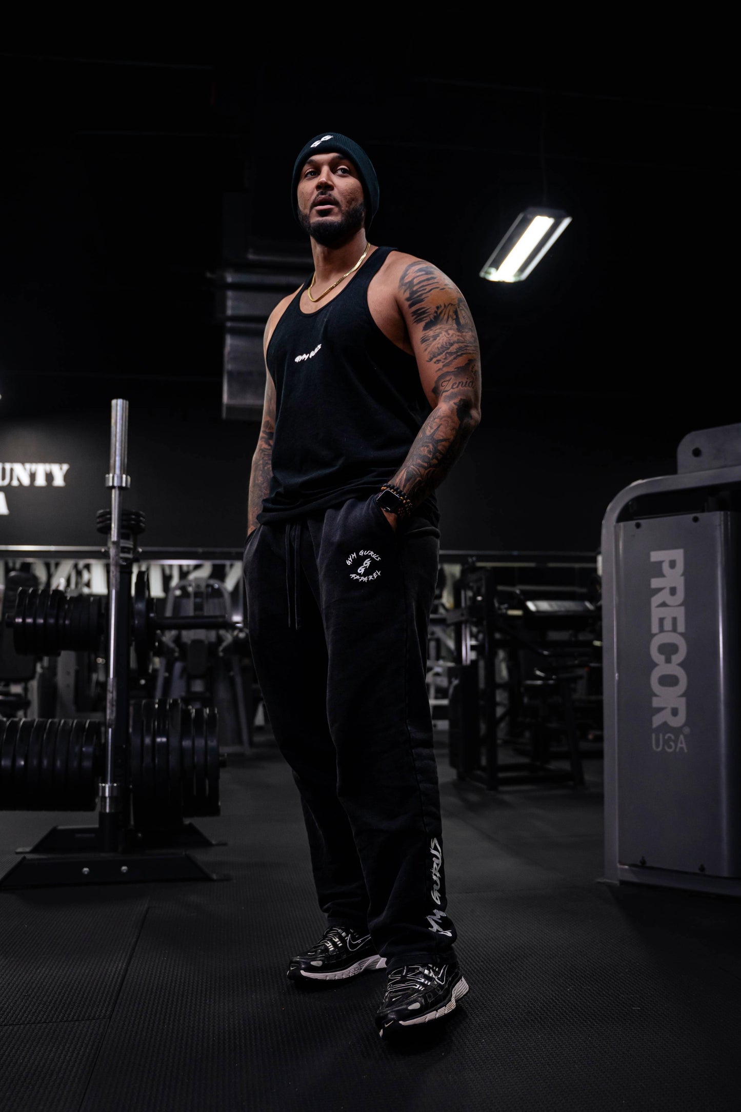 Guru Muscle Tank - Jet Black
