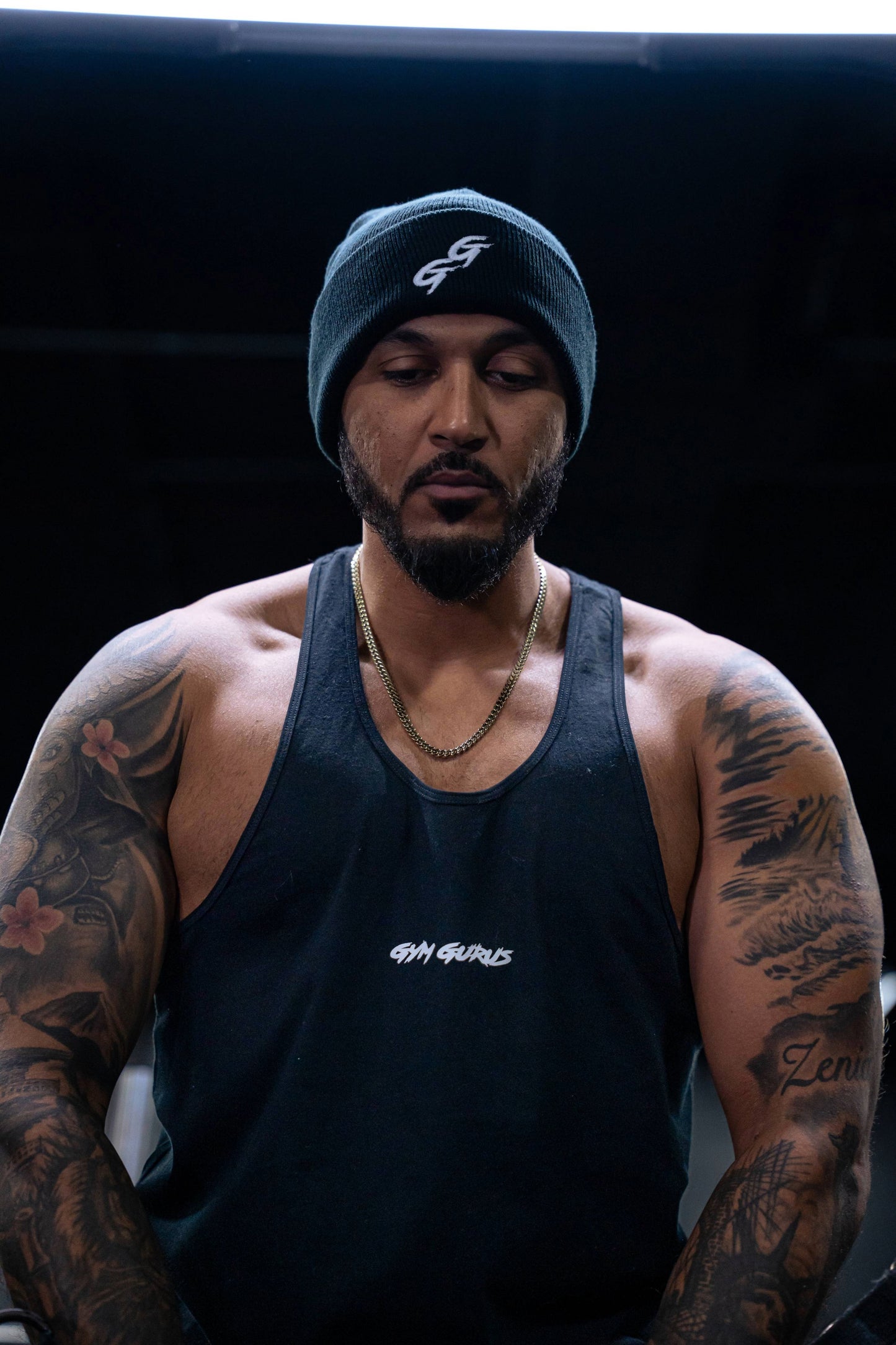 Guru Muscle Tank - Jet Black