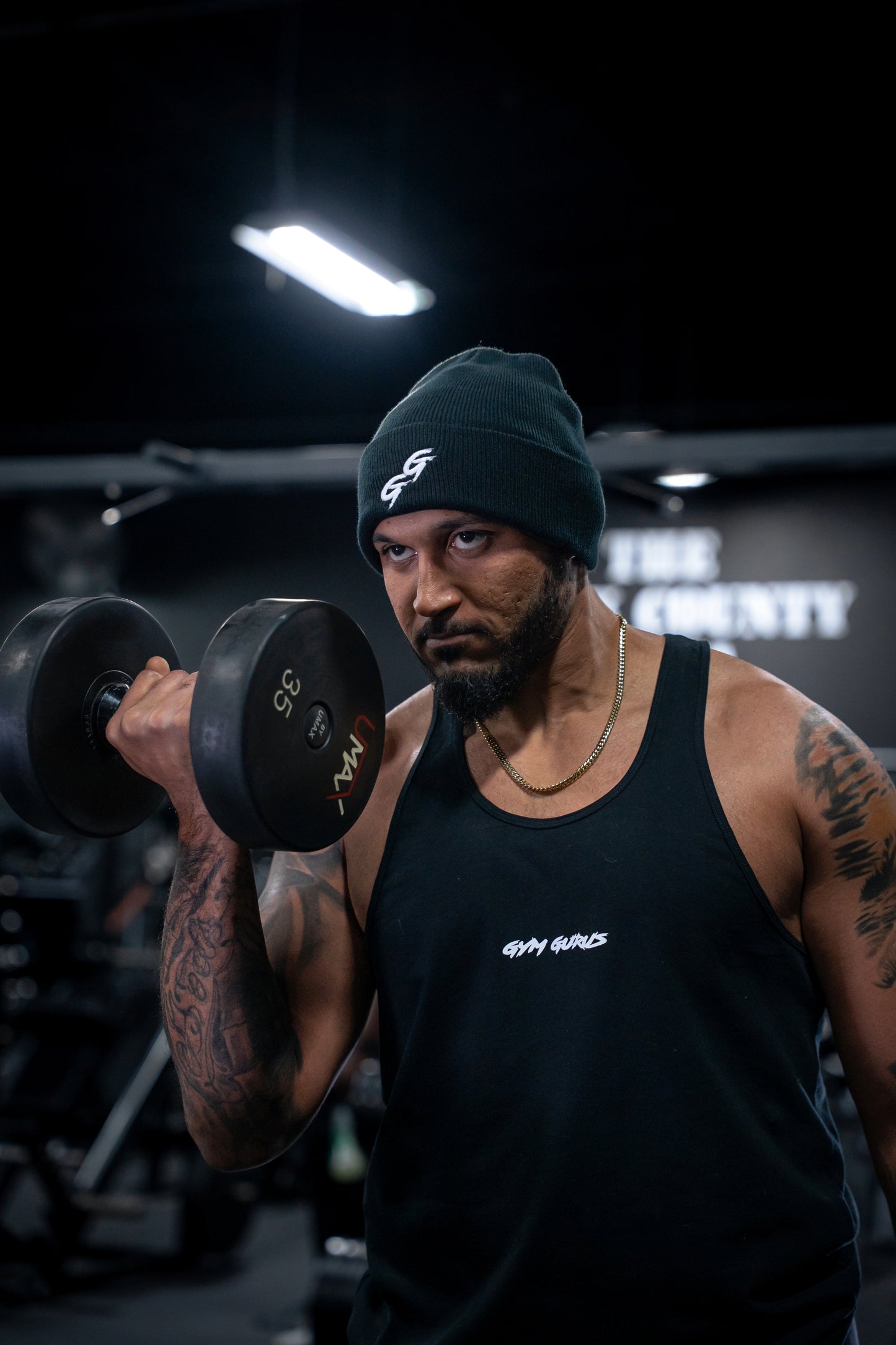 Guru Muscle Tank - Jet Black