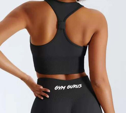 Amplify Seamless Sports Bra - Black